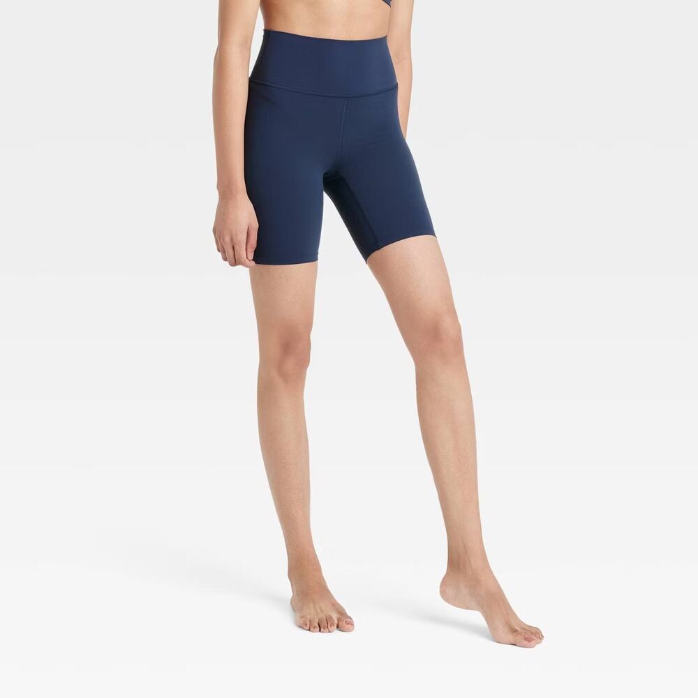 Everyday Soft Ultra High-Rise Bike Shorts 6” Inseam - All In Motion Navy Blue L